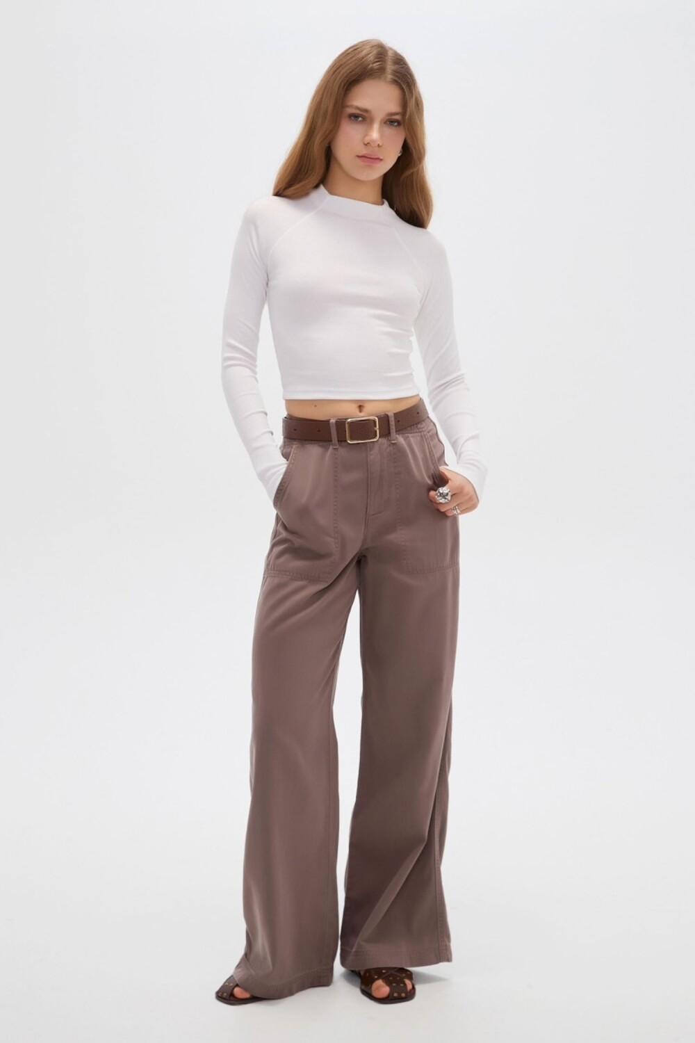 Pantalon Riop Taupe / Mink / Vison