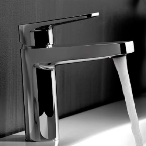 Grifería de lavatorio Monocomando bajo de mesada ZOE cromado Grifería De Lavatorio Monocomando Bajo De Mesada Zoe Cromado