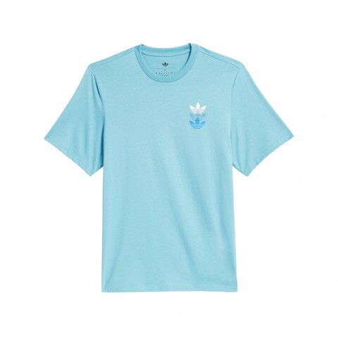 REMERA adidas SKATEBOARDING TRIPLE TREFOIL Light Blue