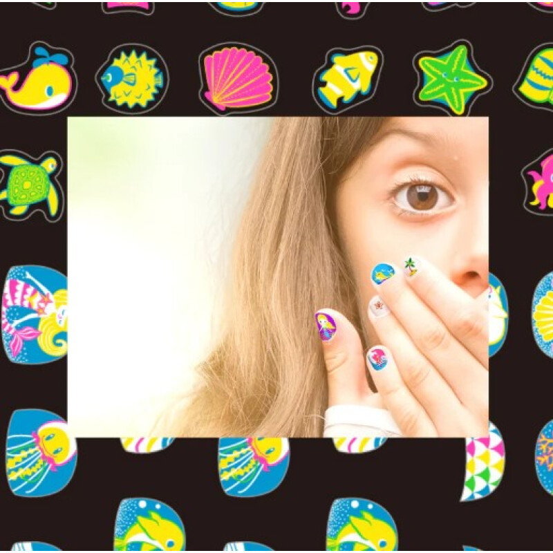 Stickers para uñas Fluorescentes- Oceano Unica