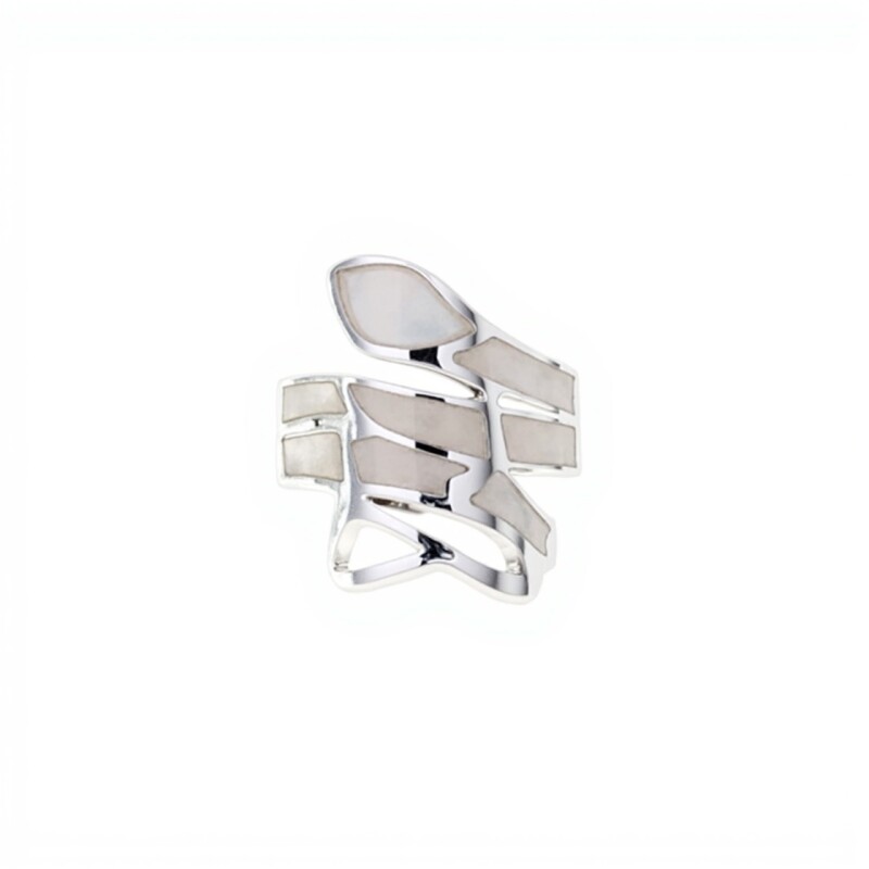 Anillo Serpiente-Plata 925-Con Nacar-AN4613 conpiedra