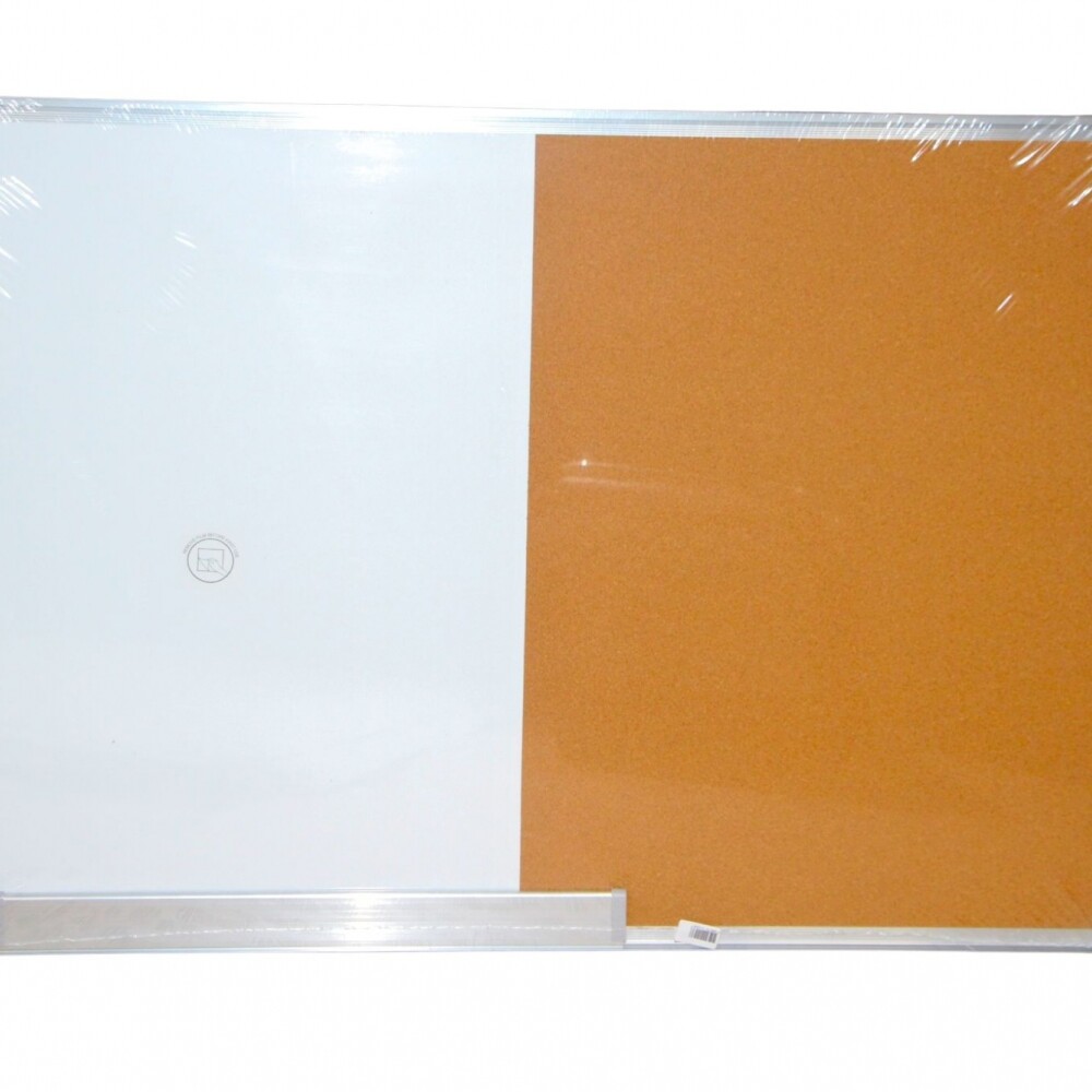 PIZARRA BLANCA Y CORCHO TAMAÑO 60 X 90 PIZARRA BLANCA Y CORCHO TAMAÑO 60 X 90