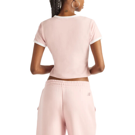 Remera New Balance Trackside Ringer Pink