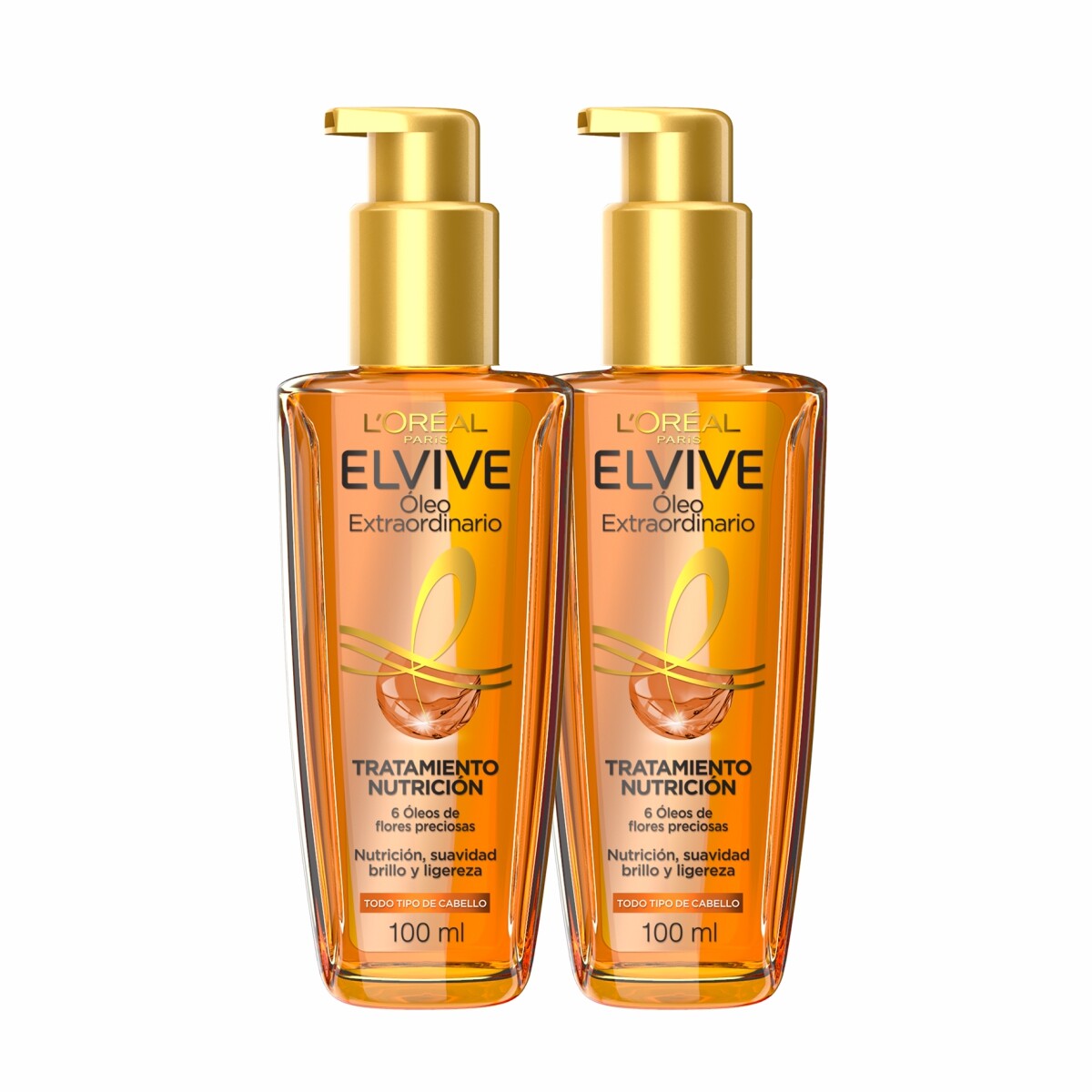 Pack Óleo Capilar L'Oréal Paris Elvive Óleo Extraordinario 100ml 