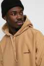 Hooded American Script Sweat Marron