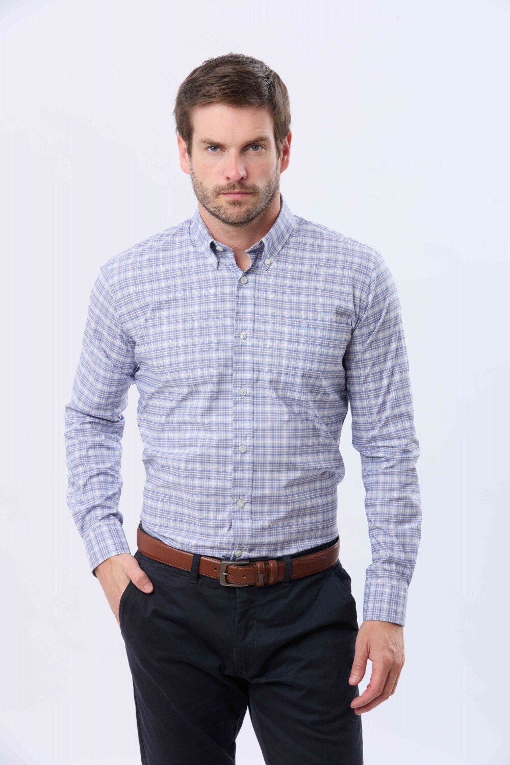 CAMISA SPORT A CUADROS Unico