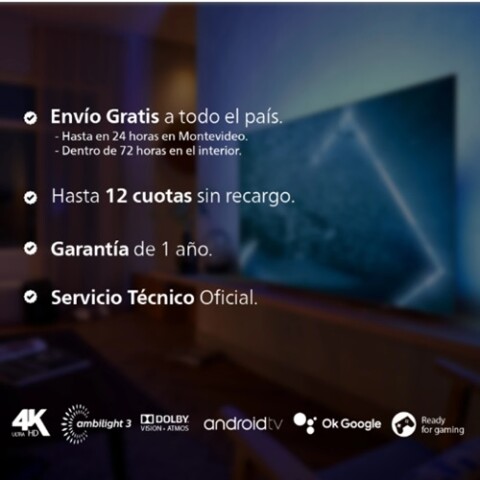 Oled Android Tv 65” Philips 4K con Ambilight Oled Android Tv 65” Philips 4k Con Ambilight