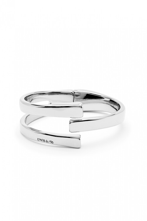 PULSERA RIGIDA DE ALEACIÓN DE METALES BAÑADA EN PLATA DE LEY Pulsera