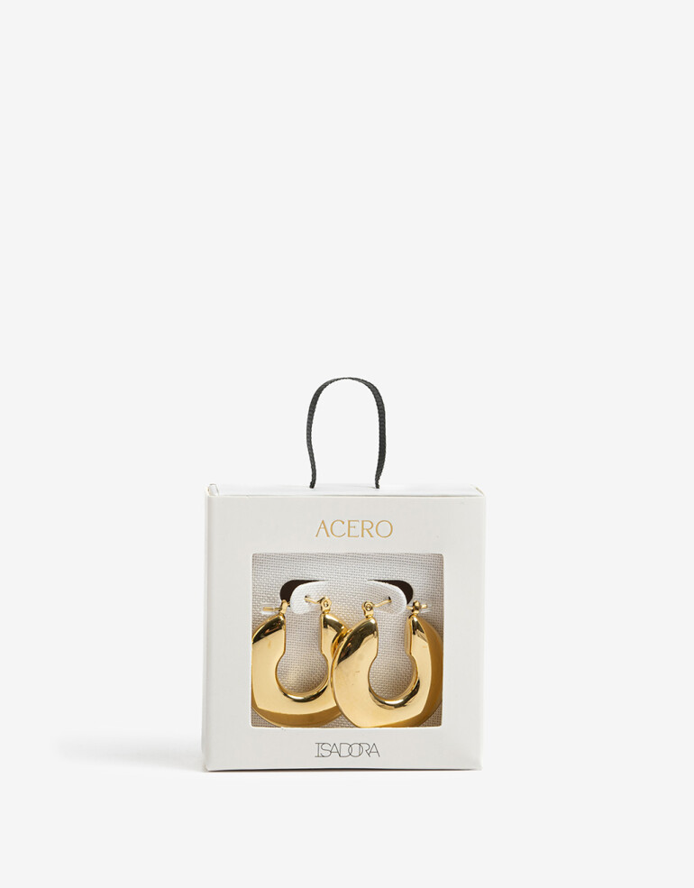 Aros Argollas Metal Argollas De Acero - Dorado