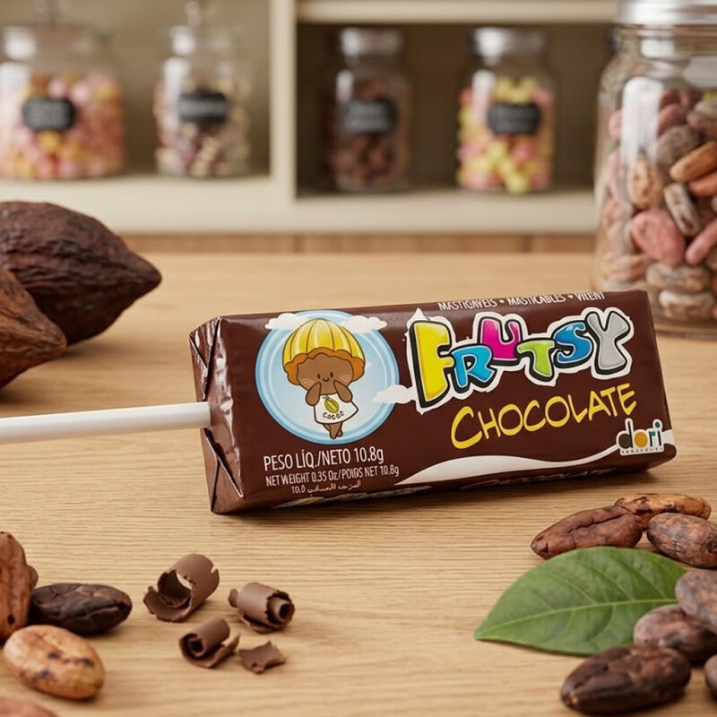 Pirulito Frutsy Chocolate De 50 unidades Pirulito Frutsy Chocolate De 50 unidades