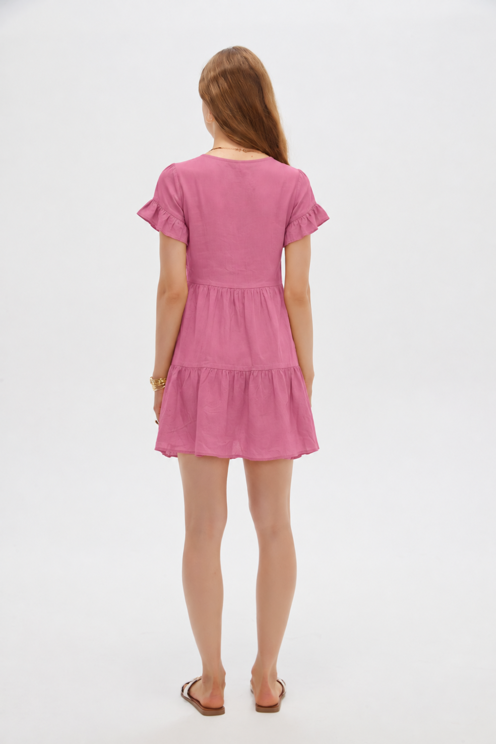 Vestido Kaleu Magenta Claro