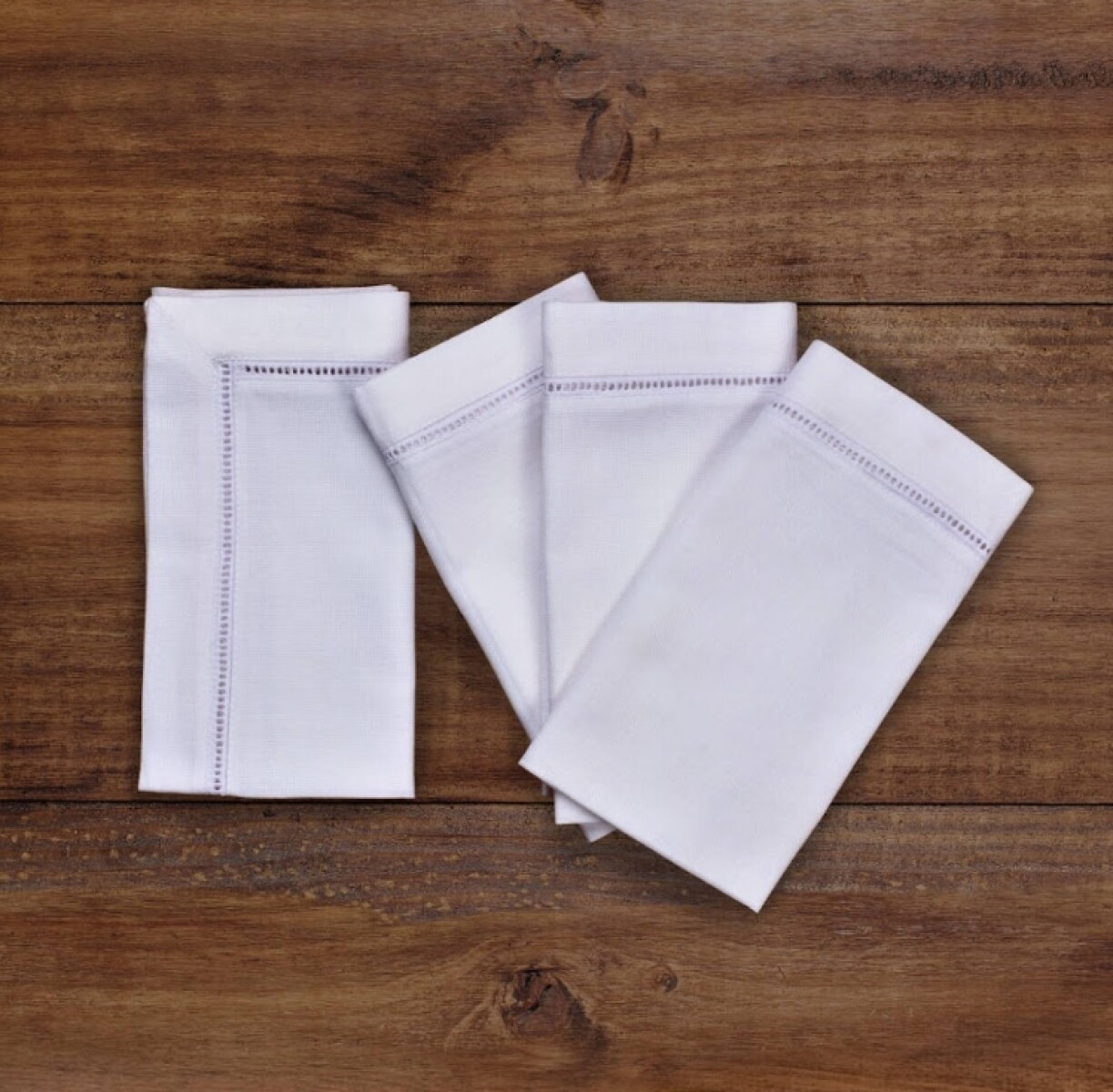 Set X 4 Unid. Servilleta Chic Vainilla Blanco - 45x45 