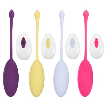 Huevo Vibrador Con Control Remoto Y Carga USB Colores Variados