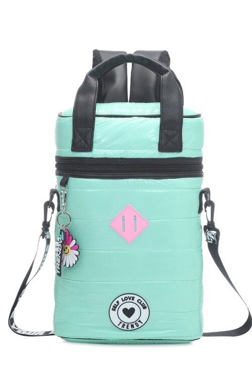 Mochila Matera puffer Verde agua