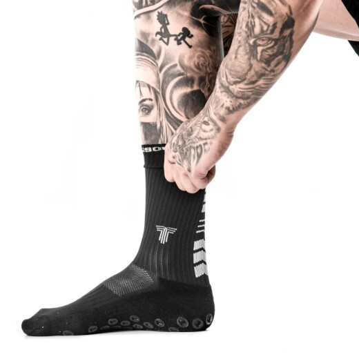 Medias Tiffosi Futbol Hombre Antideslizante Negro S/C