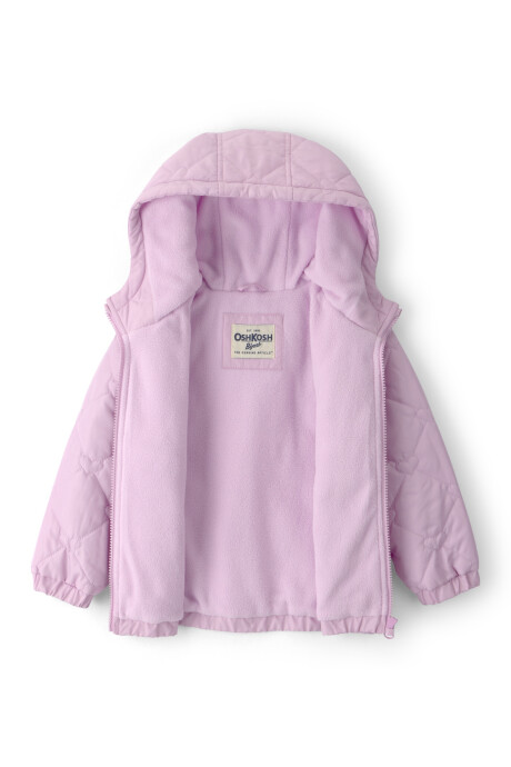 Campera resistente al agua, lila, diseño corazones Sin color