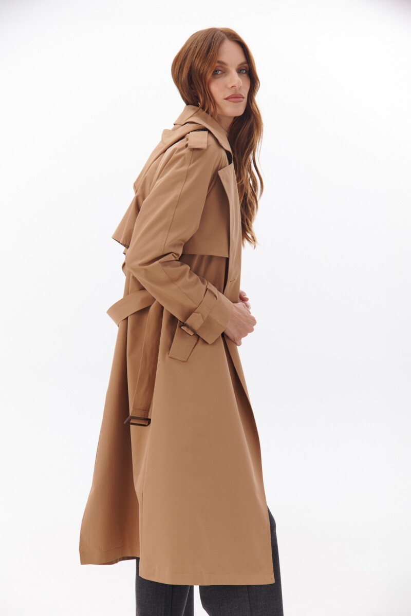 TRENCH CAPUCHA CAMEL