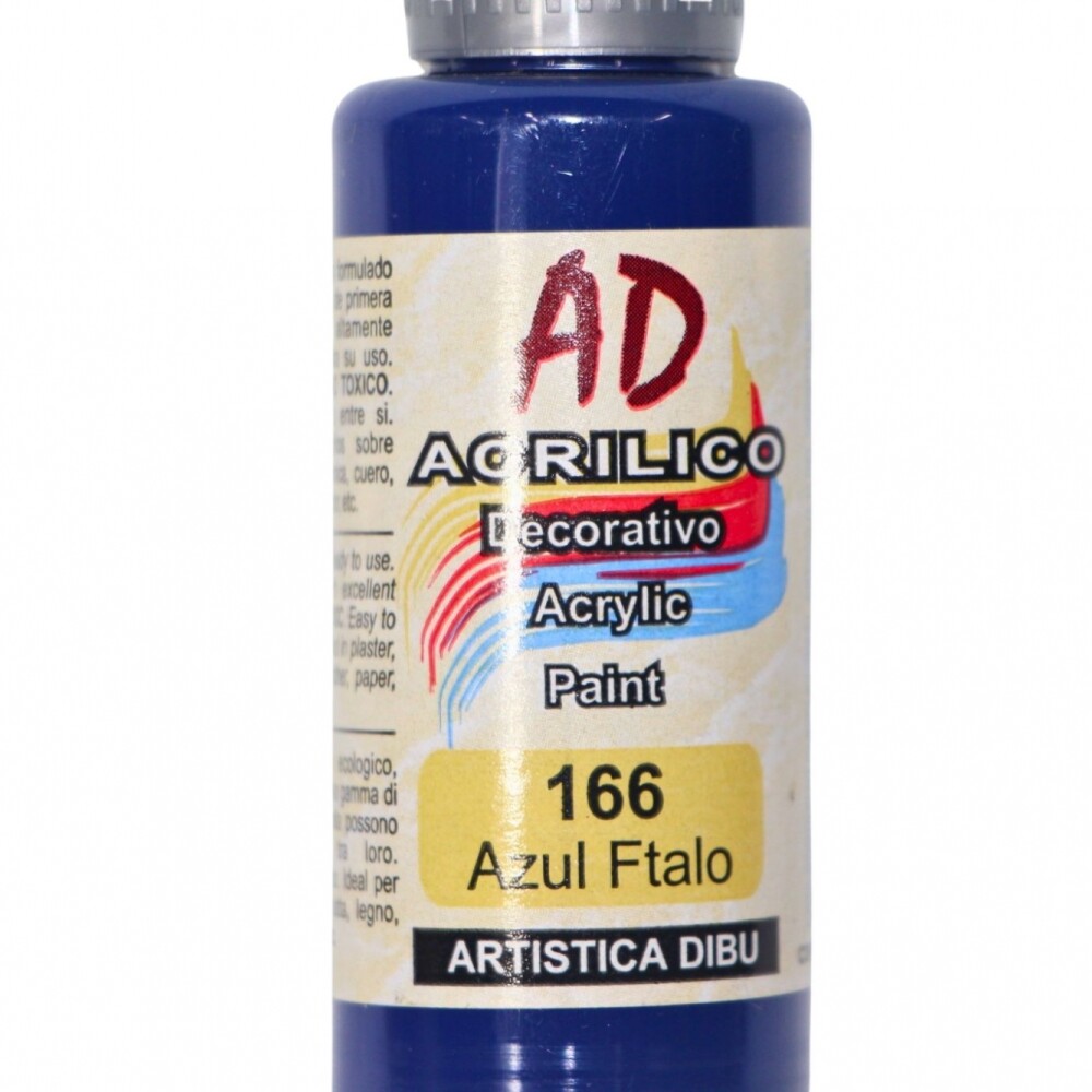 PINTURA ACRILICA ARTISTICA DIBU 60 ML. DIFERENTES COLORES COLOR AZUL FTALO 166