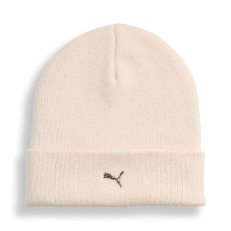 Moda Metal Cat High Crown Beanie de Hombre Crema