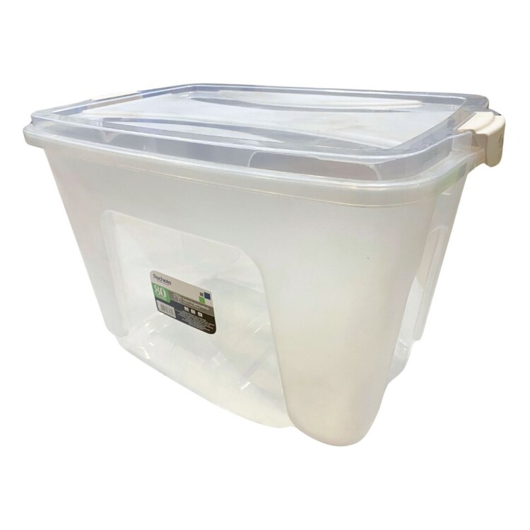 CAJA ORGANIZADORA 80 LTS TRANSPARENTE RISCHIOTO Sin color