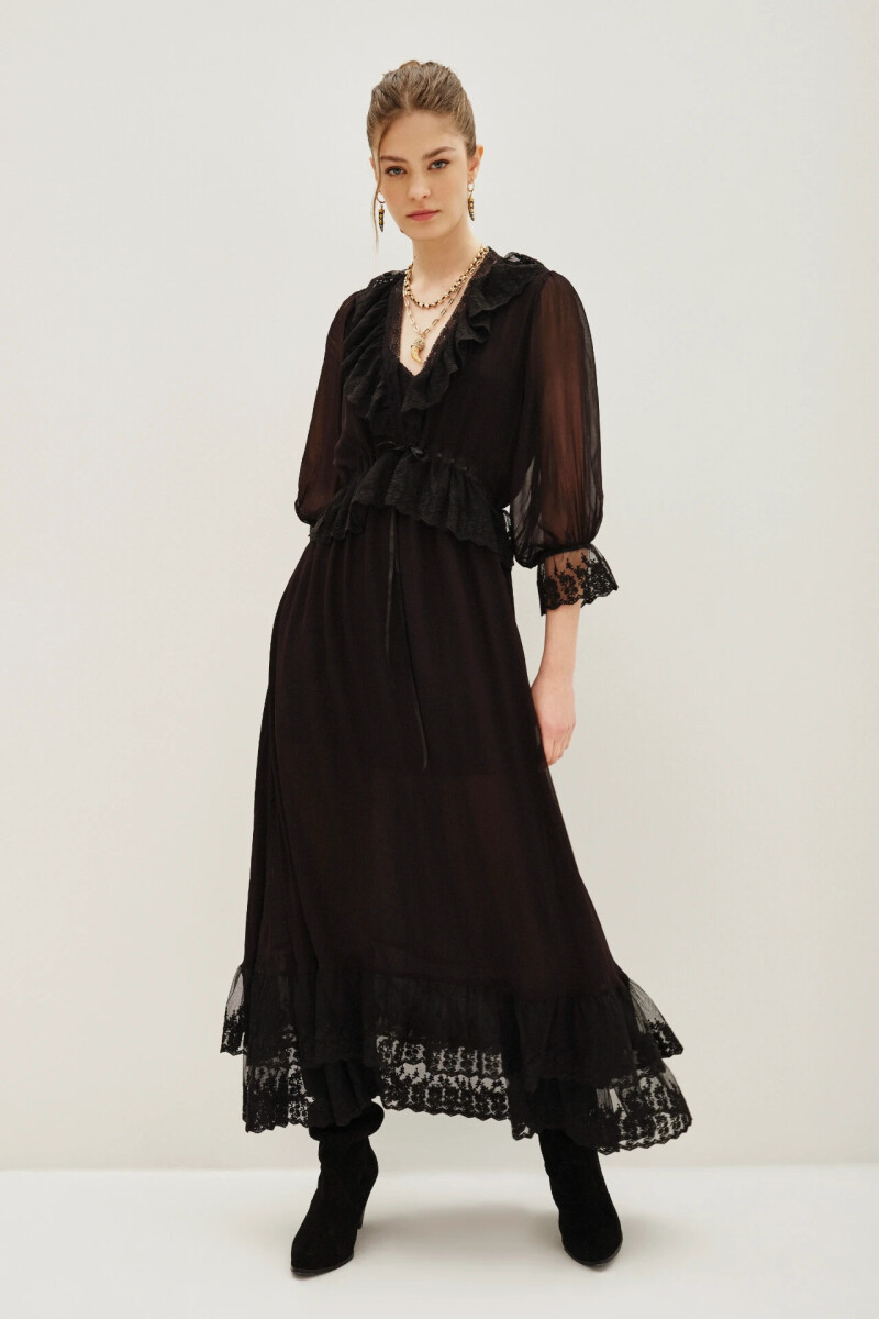 Vestido Liberty Lace Negro