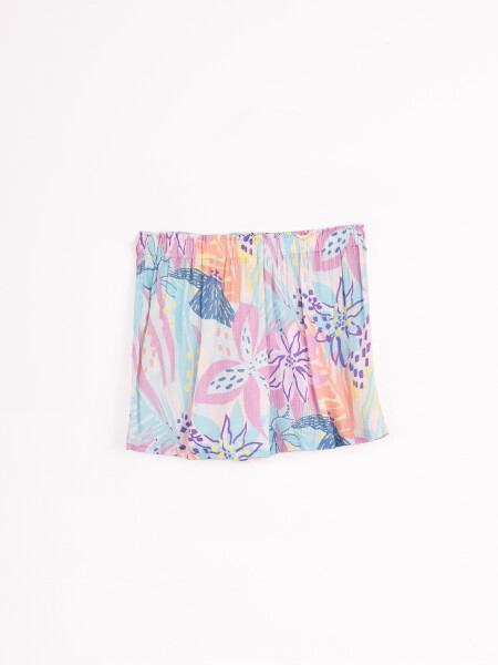 SHORT ESTAMPA VERDE AQUA