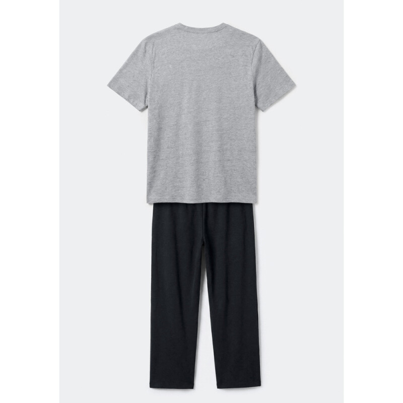 PIJAMA MM MASC CINZA