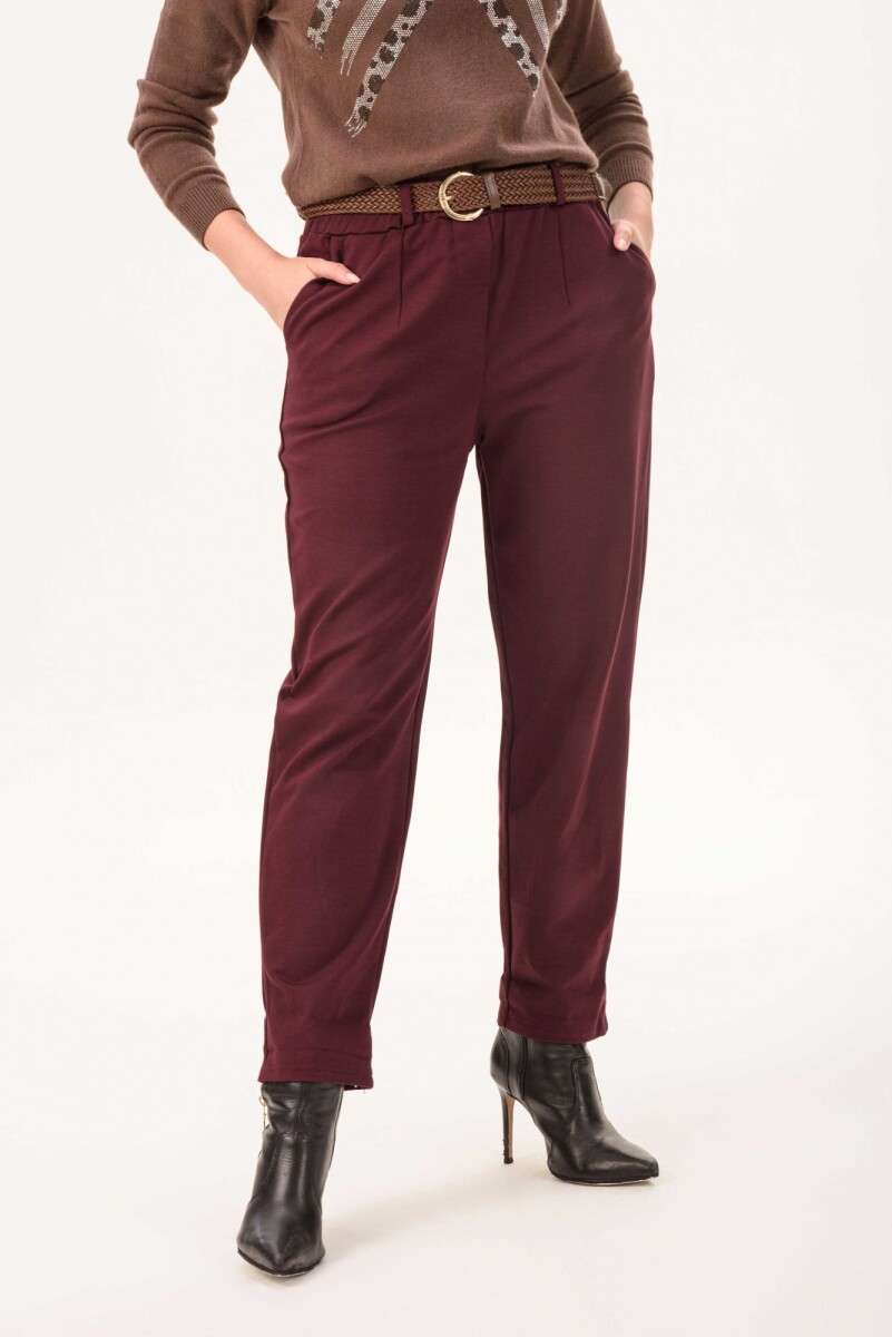 Pantalón Matilde - Bordó 
