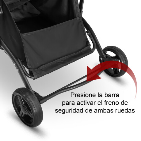 Coche Plegable Premium Expert Kids Paragüita Cama Negro