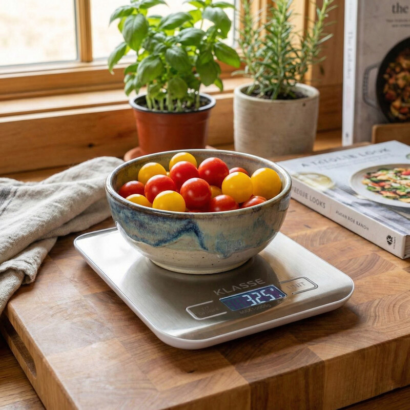 Balanza de cocina digital Klasse | Soporta hasta 10kg | Acero Inoxidable Balanza de cocina digital Klasse | Soporta hasta 10kg | Acero Inoxidable