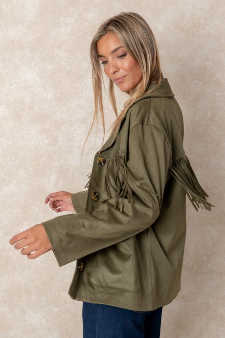 CHAQUETA CRETA Verde seco