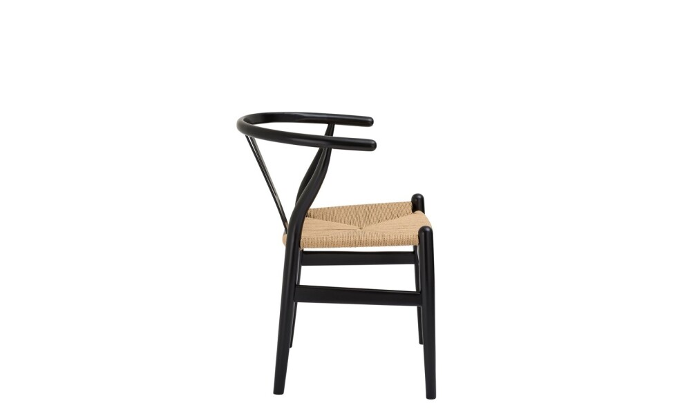 Silla WISHBONE en Madera Negro