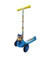 Monopatín Infantil 3d Paw Patrol Con 3 Ruedas Oficial Celeste