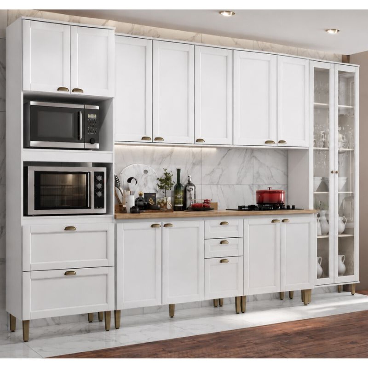 COCINA MODULADA 3.40 MT BLANCA - CLASSY 