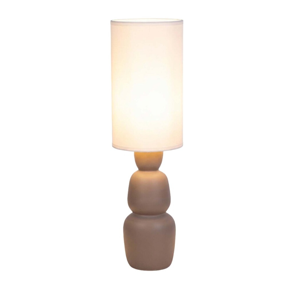 LÁMPARA DE PIE CERAMICA MARRON AT25071