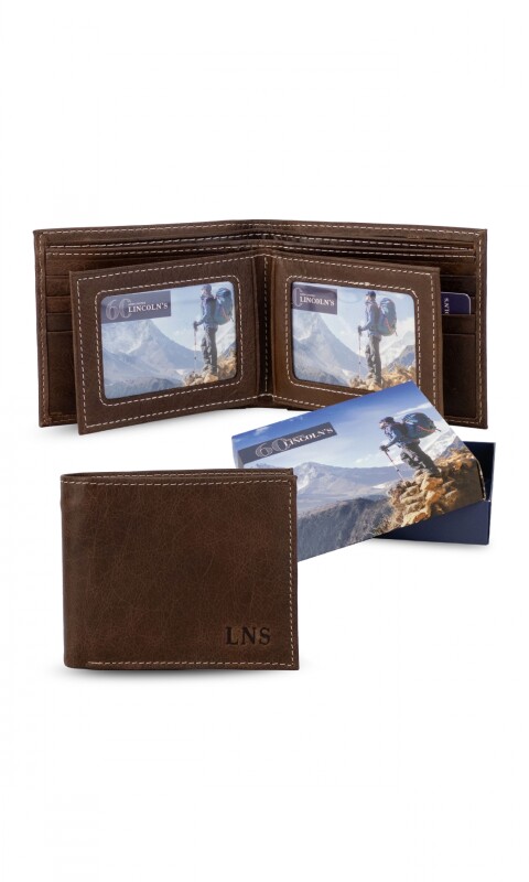 BILLETERA DE CUERO PLATÓN WHISKY