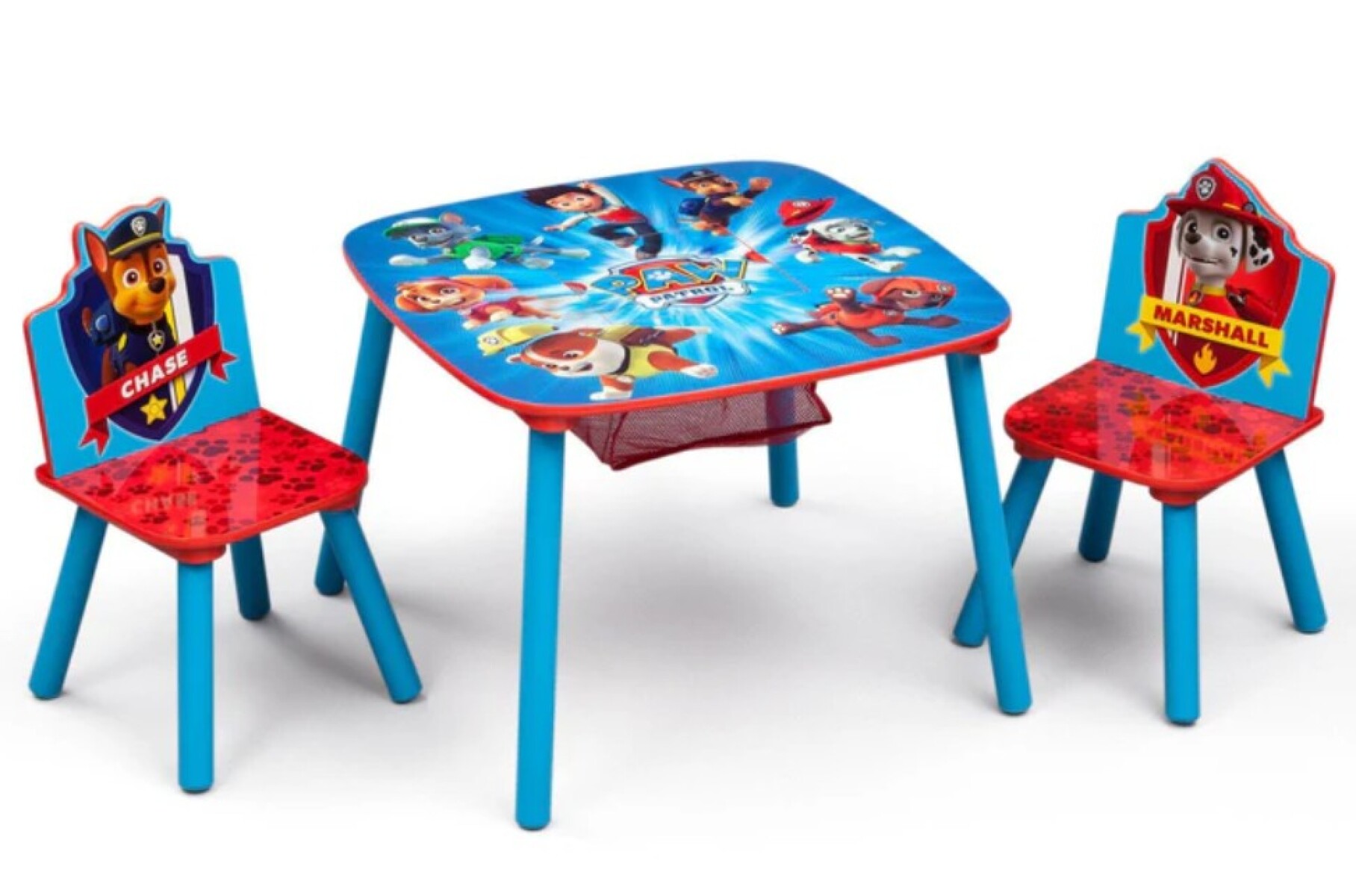 Juego de mesa y sillas para niños Paw Patrol con almacenamiento y 2 sillas incluidas 
