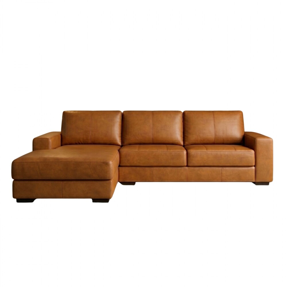 Sillón 3 cuerpos con Chaise - Como Camel Derecho