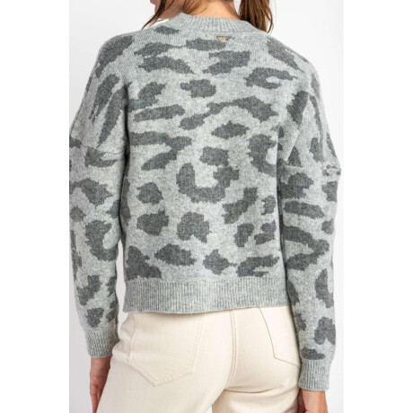 Sweater Animal Print Gris