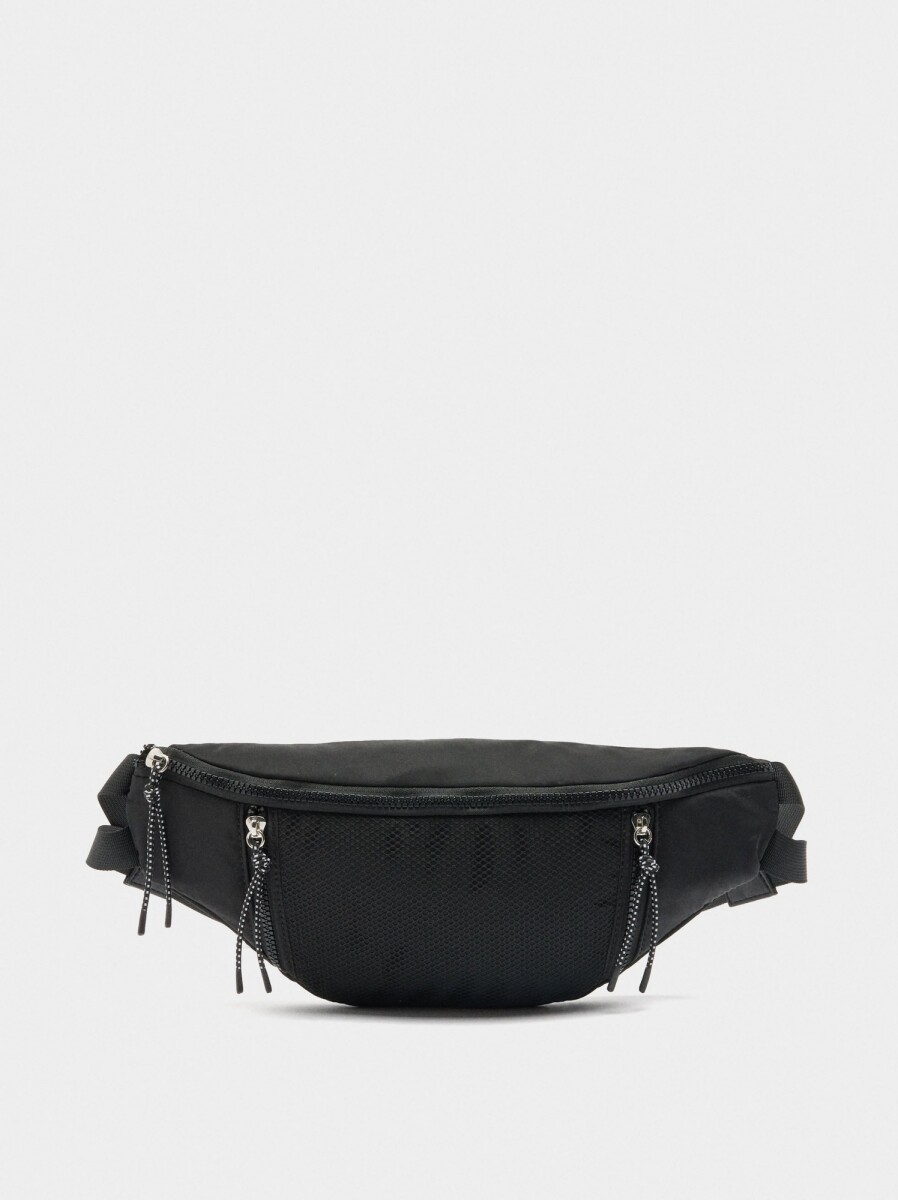 Riñonera De Nylon - negro 