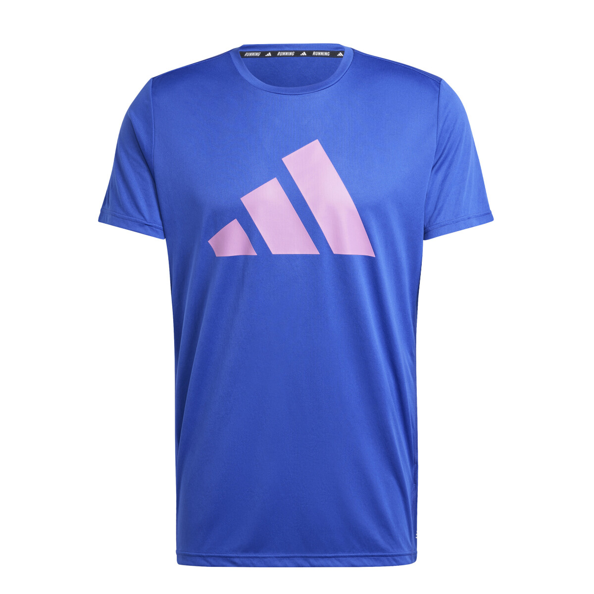 Remera de Hombre Adidas Run It - Azul - Rosa 