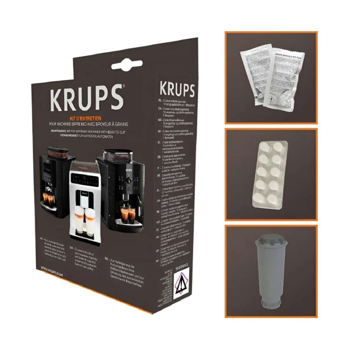 Kit De Limpieza Y Mantenimiento Para Cafeteras - Krups 