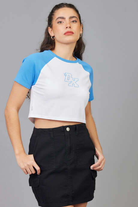 T-SHIRT FAY DIXIE Ceruleo