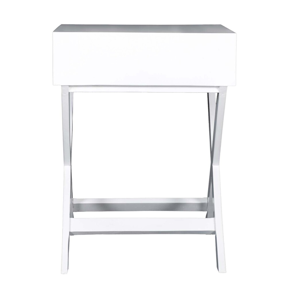 MESA DE LUZ MADERA-DE-MANGO BLANCO JUKE