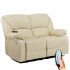 Sillón 2 Cuerpos Reclinable Con Masajeador Y Terapia De Calor, Totalmente Automatizado BEIGE