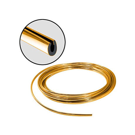 ACCESORIO EXTERIOR - BURLETE GOTERO 8MM DORADO POR METRO - ACCESORIO EXTERIOR - BURLETE GOTERO 8MM DORADO POR METRO -