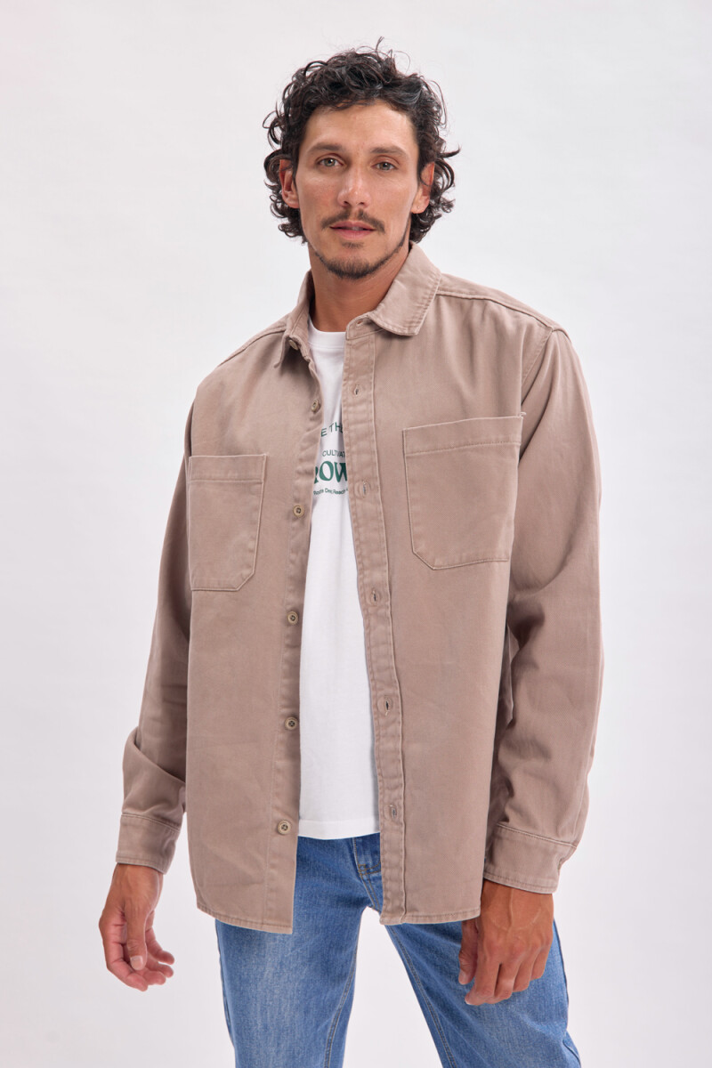 Sobrecamisa jean Gris