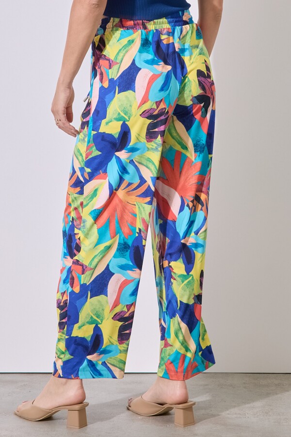 Pantalon Printed MULTI/AMARILLO