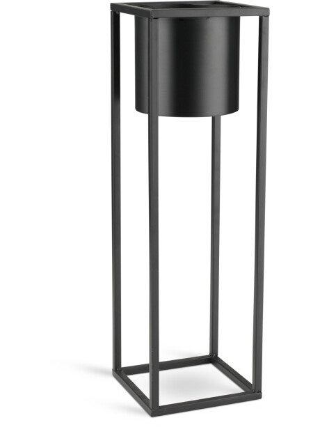 Maceta DETLEF A15xL15xA50cm negro Maceta DETLEF A15xL15xA50cm negro