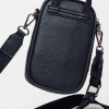 Porta Celular Baby Donna En Efecto Cuero Graneado Azul